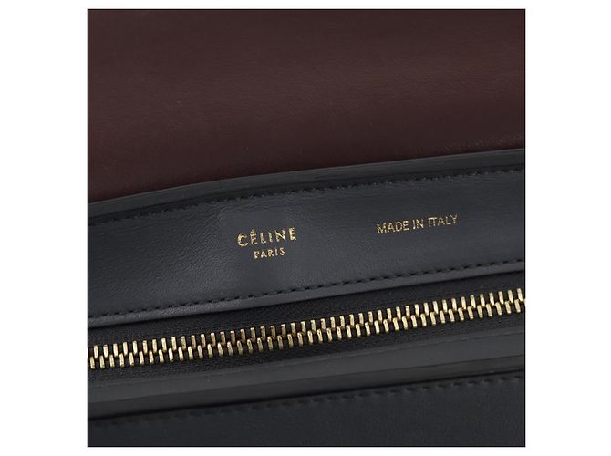 Céline Celine Tricolor Trapeze Leather Medium Multicolore - vista 6