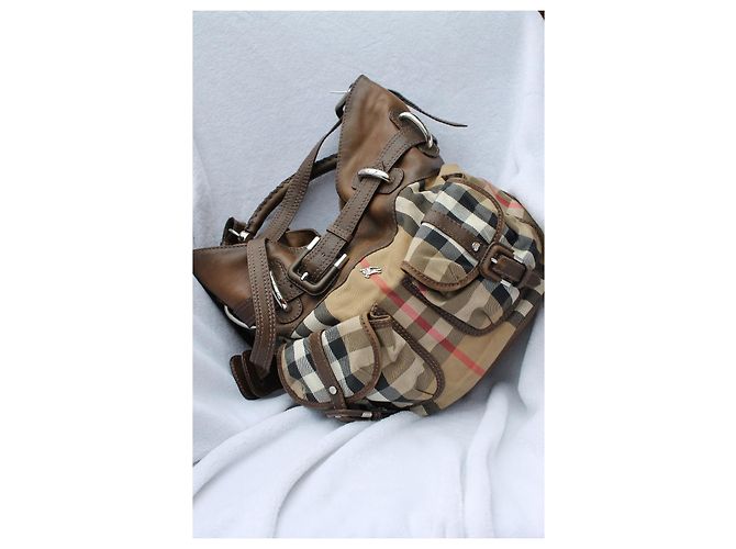 Burberry Prorsum Drawstring Schultertasche House Check Bromley - Ansicht 3