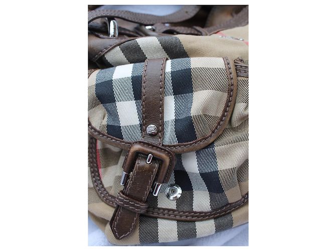 Burberry Prorsum Drawstring Schultertasche House Check Bromley - Ansicht 5