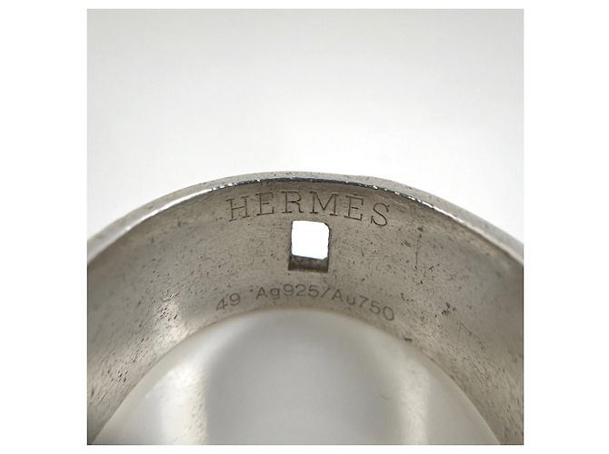 Neuer Herkulesring Hermès Silber - Ansicht 5