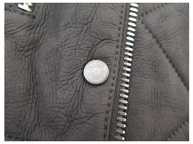 Hermès HERMES BOMBERJACKE 50 M AUS WENDESCHAFLEDER Grau - Ansicht 12