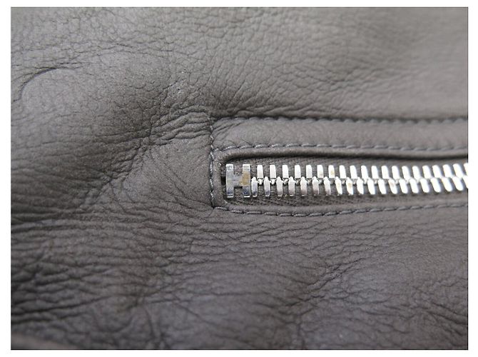 Hermès HERMES BOMBERJACKE 50 M AUS WENDESCHAFLEDER Grau - Ansicht 14