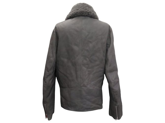 Hermès HERMES BOMBERJACKE 50 M AUS WENDESCHAFLEDER Grau - Ansicht 3