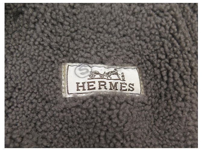 Hermès HERMES BOMBERJACKE 50 M AUS WENDESCHAFLEDER Grau - Ansicht 7
