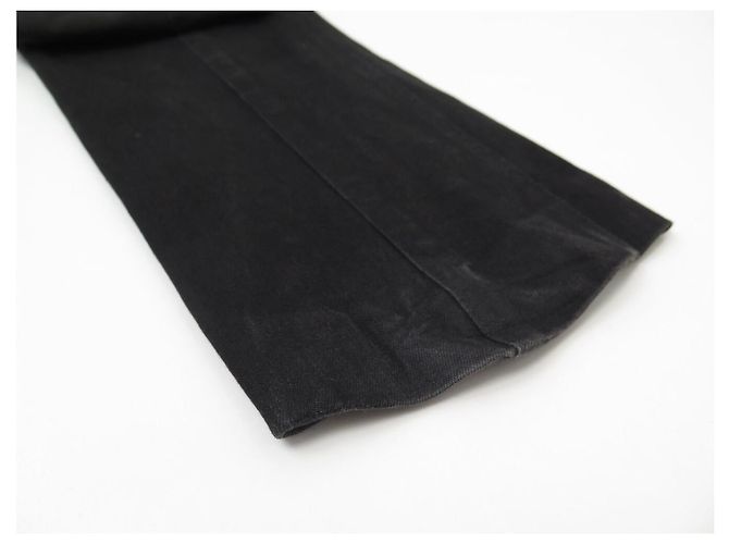 CALÇA CHANEL P28588V17745 JEANS EFEITO USADO DENIM ALGODÃO PRETO 36 S - vista 12