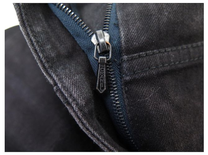CALÇA CHANEL P28588V17745 JEANS EFEITO USADO DENIM ALGODÃO PRETO 36 S - vista 9