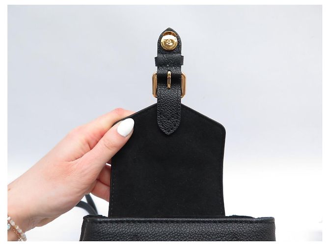NEUER RUCKSACK LOUIS VUITTON TINY MONOGRAM EMPREINTE LEDER M80596 Schwarz - Ansicht 10