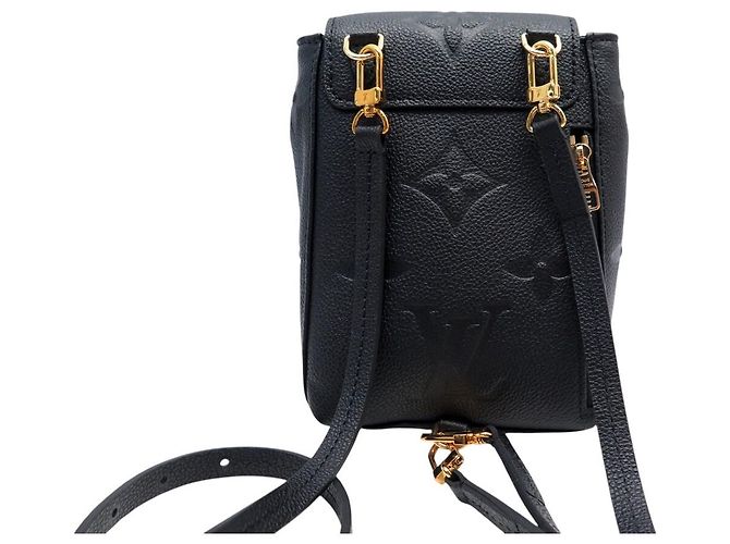 NEUER RUCKSACK LOUIS VUITTON TINY MONOGRAM EMPREINTE LEDER M80596 Schwarz - Ansicht 2