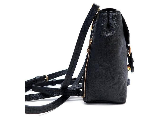 NEUER RUCKSACK LOUIS VUITTON TINY MONOGRAM EMPREINTE LEDER M80596 Schwarz - Ansicht 3
