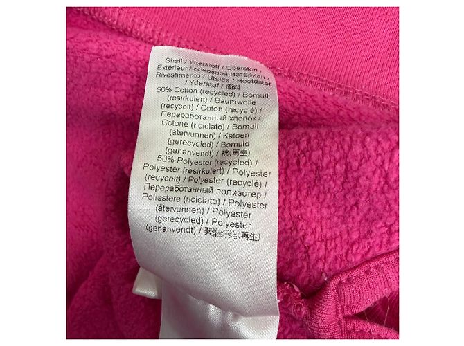 Sudadera de algodón rosa con logo bordado Ganni - vista 5