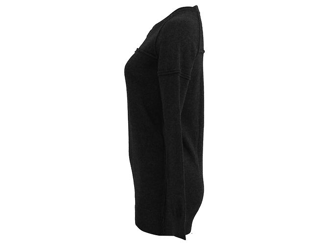 Isabel Marant Étoile Rundhals-Pullover aus schwarzer Baumwolle - Ansicht 2