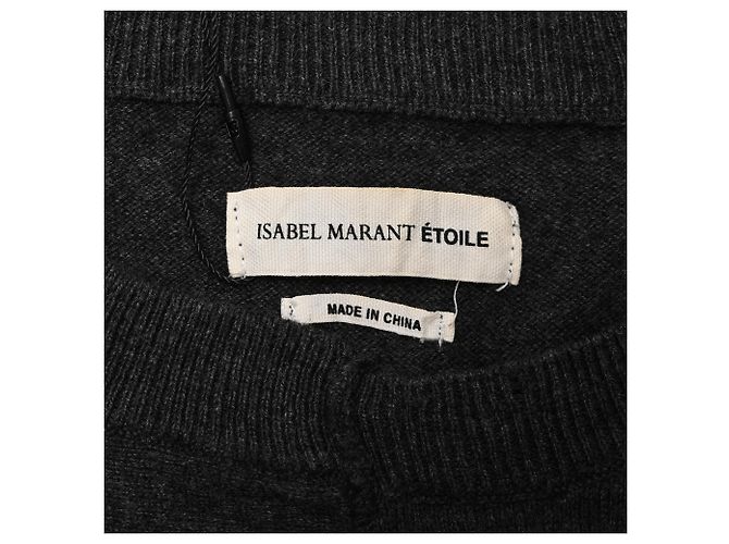 Isabel Marant Étoile Rundhals-Pullover aus schwarzer Baumwolle - Ansicht 4