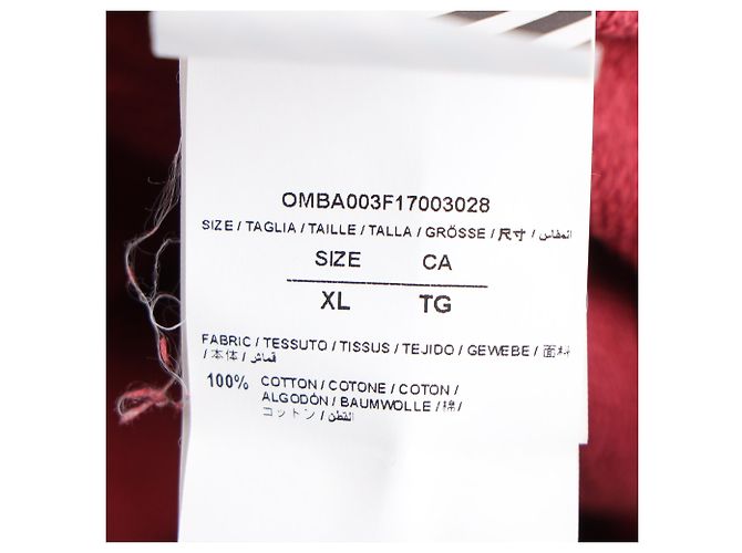 Off White Off-White Diagonal Sweatshirt aus roter Baumwolle - Ansicht 5
