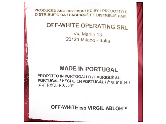 Off White Off-White Diagonal Sweatshirt aus roter Baumwolle - Ansicht 6