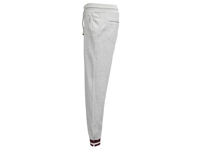 Brunello Cucinelli Drawstring Sweatpants in Grey Cotton - view 2
