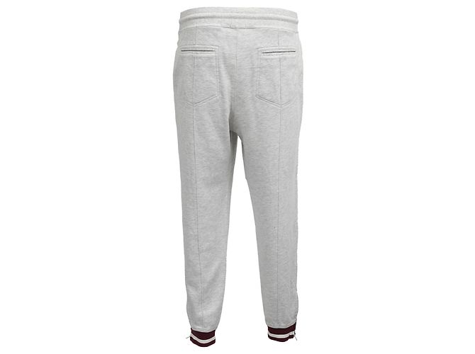 Brunello Cucinelli Drawstring Sweatpants in Grey Cotton - view 3