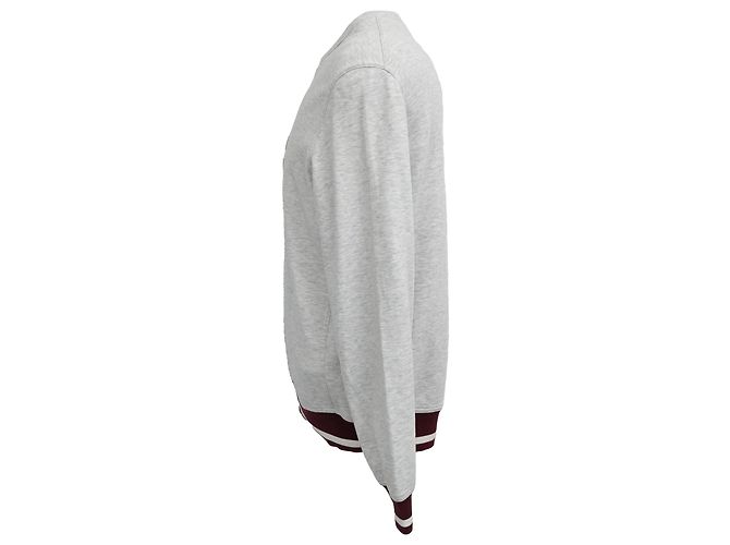 Bestickter Sweatshirt "Gestalte deine Reise" aus grauer Baumwolle von Brunello Cucinelli - Ansicht 2