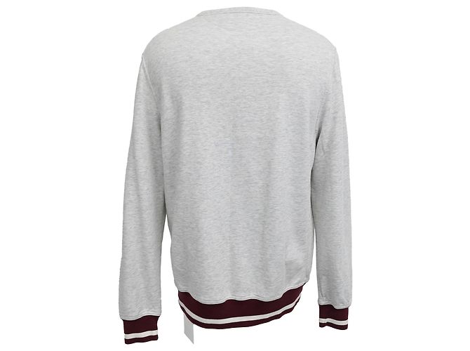 Bestickter Sweatshirt "Gestalte deine Reise" aus grauer Baumwolle von Brunello Cucinelli - Ansicht 3