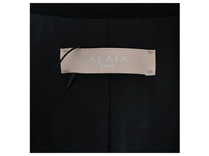 Alaïa Single-Breasted Vest Blazer in  Black Triacetate - view 5