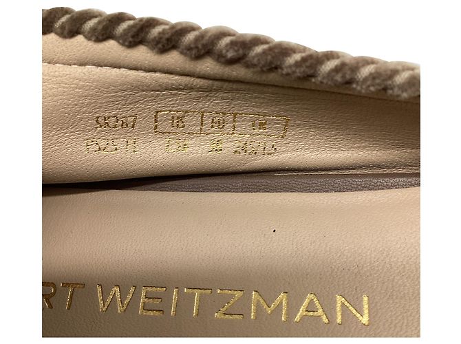 Ballerine Bria in velluto a coste marrone di Stuart Weitzman Rosso - vista 10
