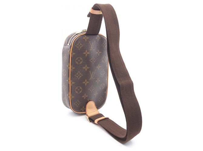 Borsa a tracolla Pochette Gange Monogram Louis Vuitton Marrone - vista 2