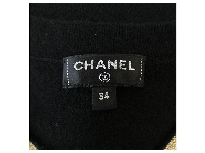 Chanel P65639K61303 Prenda de Punto de Cachemira Negro - vista 4