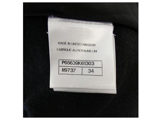 Chanel P65639K61303 Prenda de Punto de Cachemira Negro - vista 5