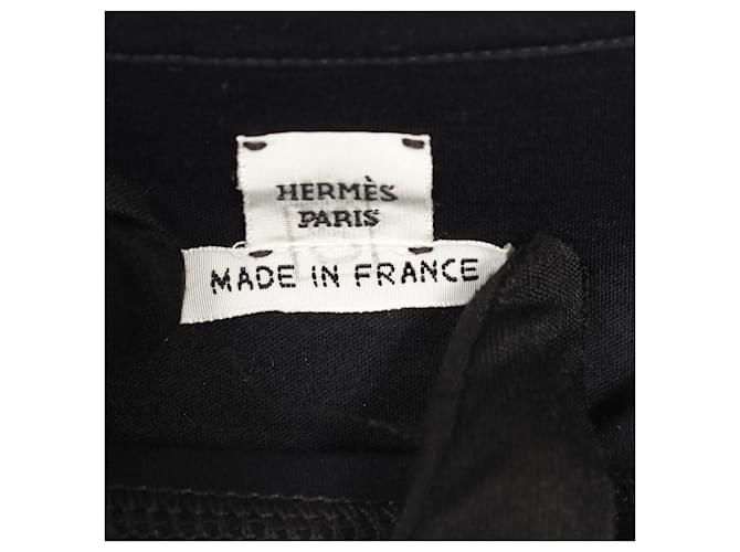Hermès Vestido de algodón Hermes Azul Azul marino - vista 4