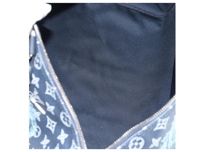 Louis Vuitton Keepall Bandouliere Limited Edition Chapman Savane Monogram Canvas 45 Blu navy - vista 5
