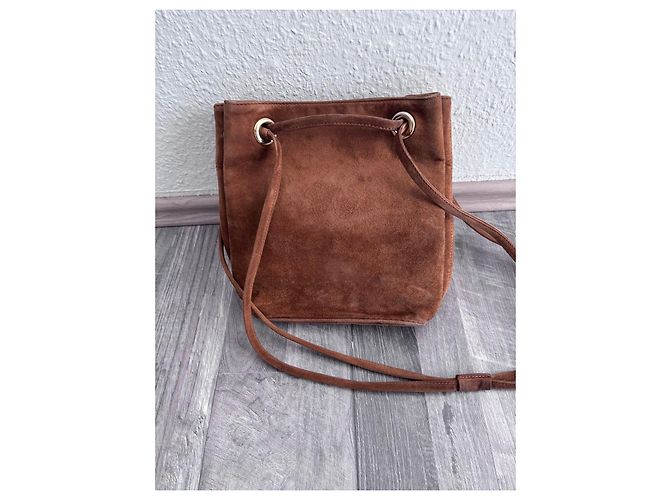 Bolsa de camurça Valentino Garavani Marrom - vista 3