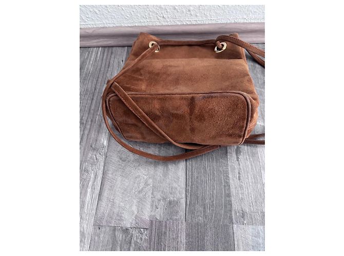 Bolsa de camurça Valentino Garavani Marrom - vista 4