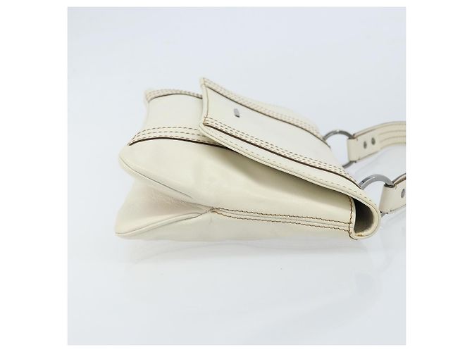 Gucci Vintage Leather Bianco - vista 3