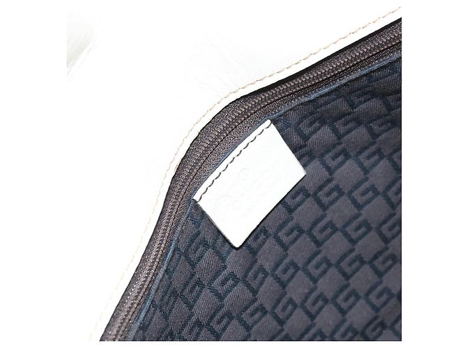 Gucci Vintage Leather Bianco - vista 6