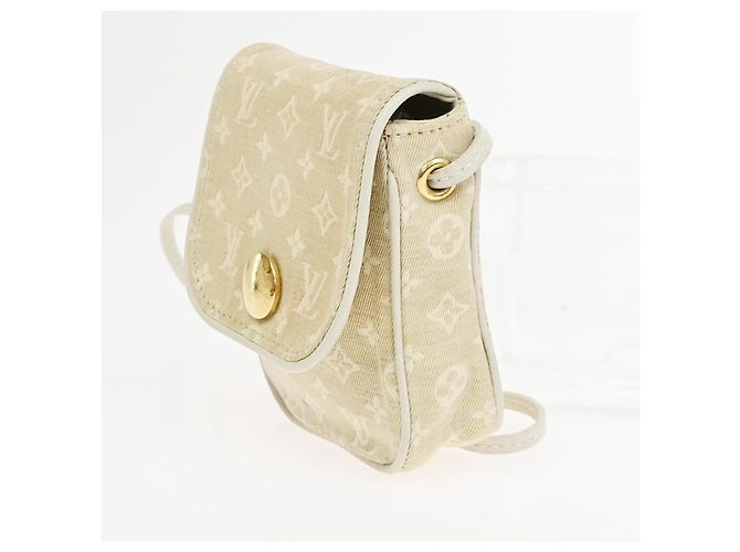 Pochette Monogram Mini in Tela Louis Vuitton Cancun Beige - vista 3
