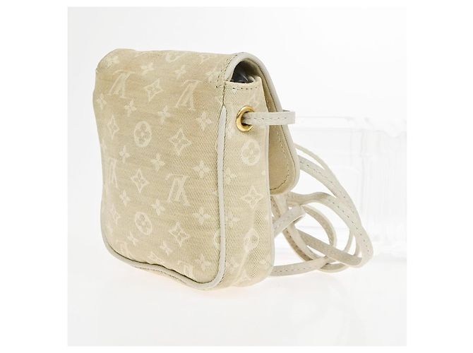 Pochette Monogram Mini in Tela Louis Vuitton Cancun Beige - vista 4