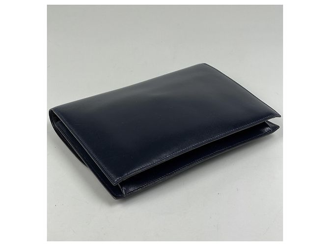 Borsa Faco Second di Hermès in blu navy - vista 2