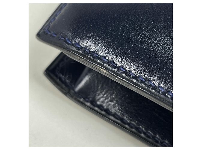 Borsa Faco Second di Hermès in blu navy - vista 3