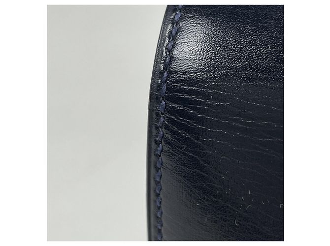 Borsa Faco Second di Hermès in blu navy - vista 4