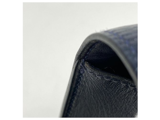 Borsa Faco Second di Hermès in blu navy - vista 5