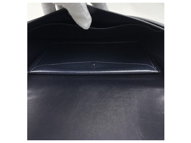 Borsa Faco Second di Hermès in blu navy - vista 7