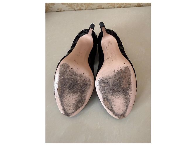 Décolleté Red Valentino in pelle nera Nero - vista 12