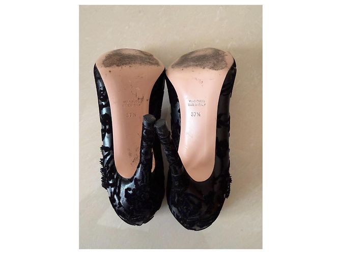 Décolleté Red Valentino in pelle nera Nero - vista 13