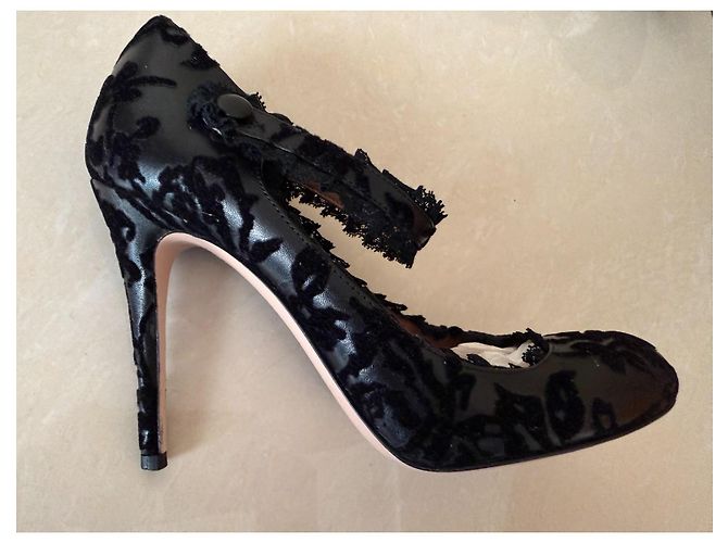 Décolleté Red Valentino in pelle nera Nero - vista 16