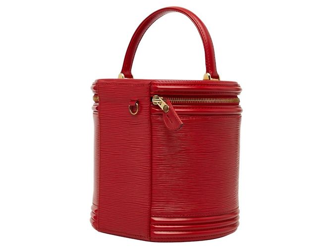 Louis Vuitton Epi Cannes Vanity Handtasche Rot - Ansicht 2
