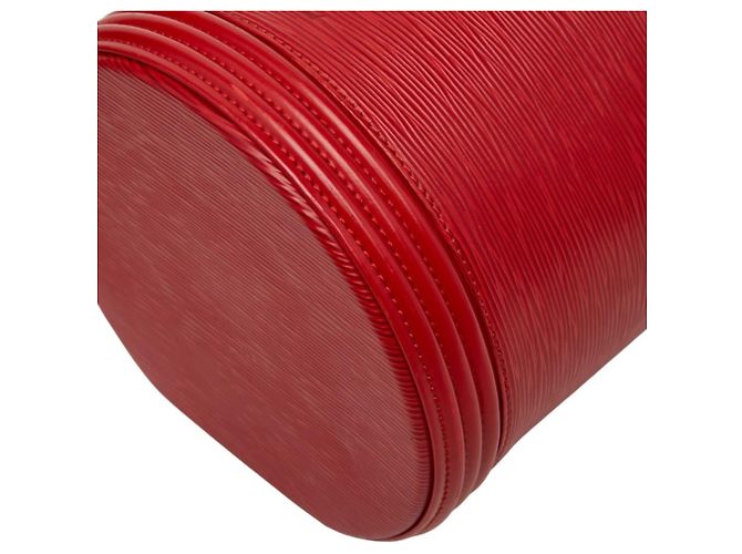 Louis Vuitton Epi Cannes Vanity Handtasche Rot - Ansicht 4