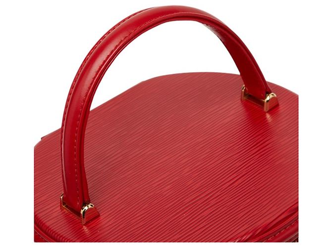 Louis Vuitton Epi Cannes Vanity Handtasche Rot - Ansicht 9