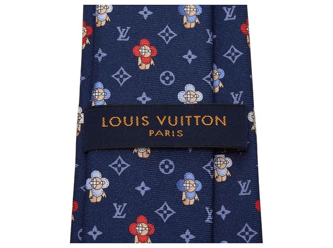 Cravatta So Vivienne Louis Vuitton Multicolore Blu navy - vista 3