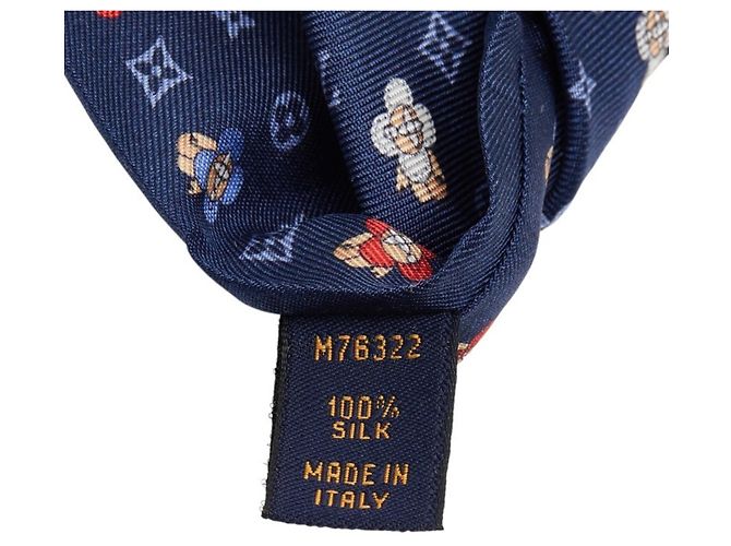Cravatta So Vivienne Louis Vuitton Multicolore Blu navy - vista 4