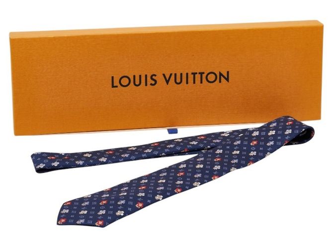 Cravatta So Vivienne Louis Vuitton Multicolore Blu navy - vista 6