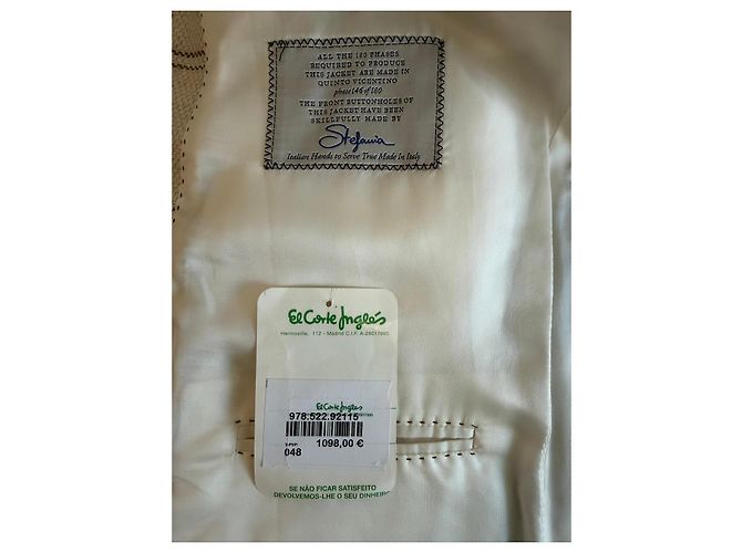 Autre Marque Pal Zileri Beige Check Double-Breasted Blazer - view 4